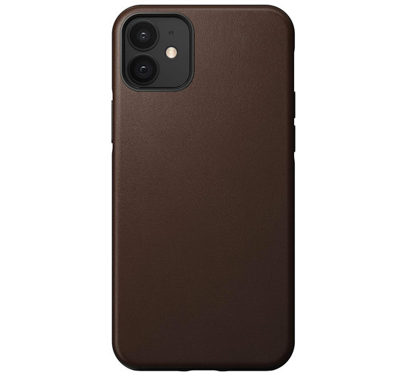 Nomad - Rugged - Coque en cuir iPhone 12 Mini - Marron