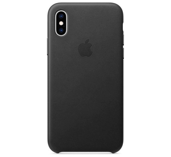 Apple Coque en cuir iPhone X / XS noir