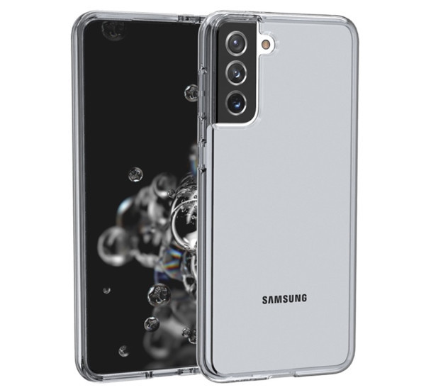 Casecentive - Coque Antichoc Samsung Galaxy S21 - transparente noire