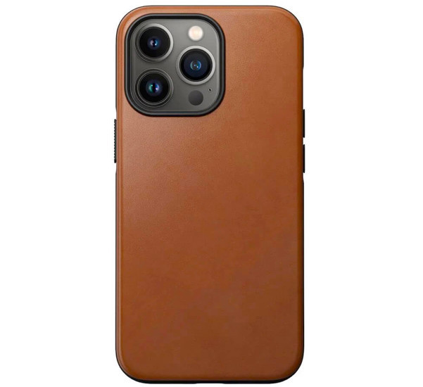 Nomad Modern Coque en cuir Magsafe iPhone 13 Pro Marron