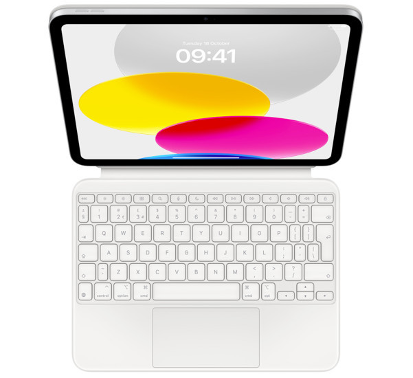 Apple Magic Keyboard Folio iPad 10.9 inch (10th Gen) AZERTY blanc