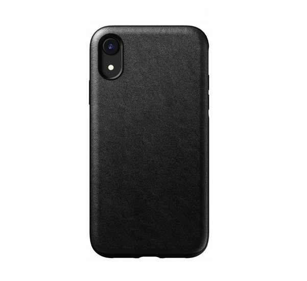 Nomad Rugged Coque iPhone XR En cuir Noire