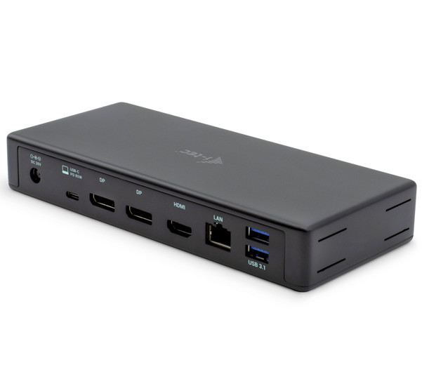 i-Tec - Thunderbolt 3 / USB-C Triple Ports 4K Station d'accueil - Noir