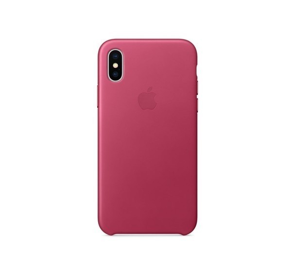 Apple - Coque iPhone X / XS - En cuir - Rose