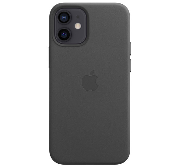 Apple Coque en cuir iPhone 12 Mini Noir