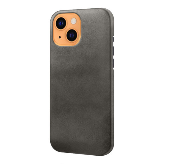 Casecentive - Coque en cuir iPhone 13 - Noir