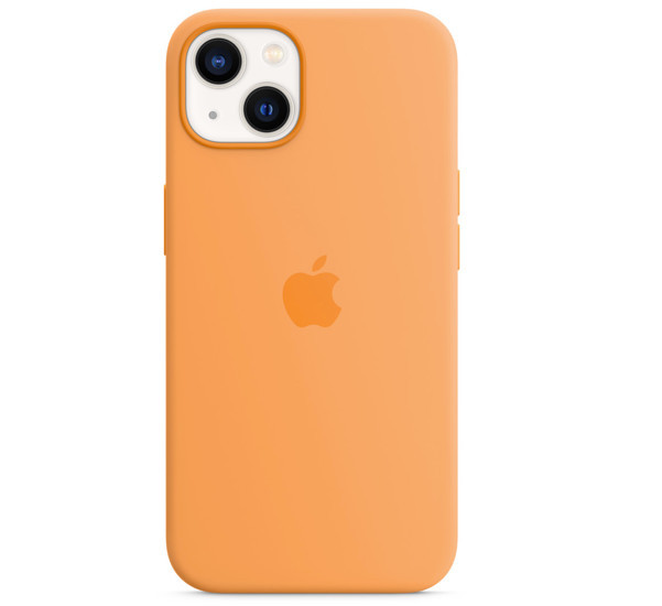 Apple Coque en silicone avec MagSafe pour iPhone 13 - Orangé