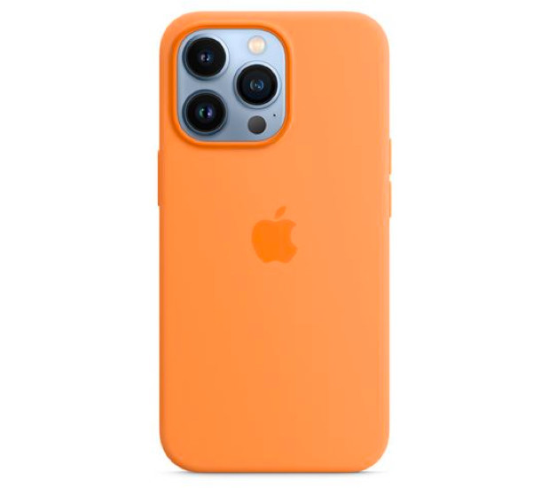 Apple Coque en silicone avec MagSafe iPhone 13 Pro Max - Orangé