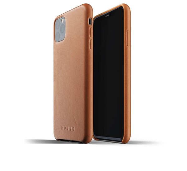 Mujjo - Coque iPhone 11 Pro Max de protection - en cuir - Marron