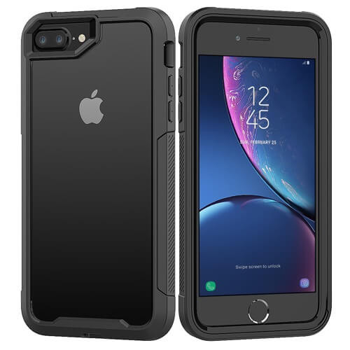 Casecentive Shockproof Coque Antichoc iPhone 6 / 7 / 8 Plus Transparente