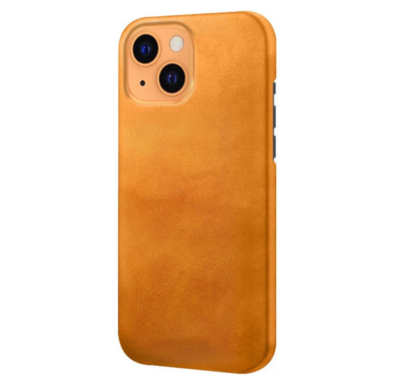 Casecentive - Coque en cuir iPhone 13 Mini - Marron / Brun