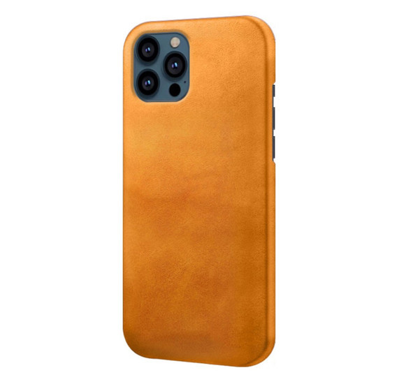 Casecentive - Coque en cuir iPhone 13 Pro - Marron / Brun