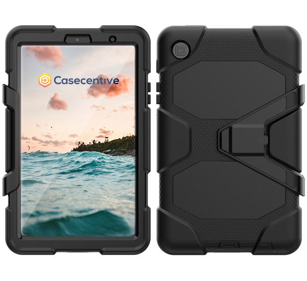 Casecentive Coque antichocs Galaxy Tab A7 Lite 8.7 2020 - Noir
