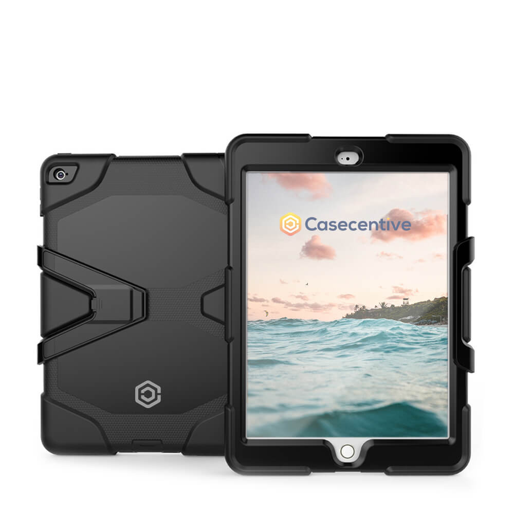 Casecentive Ultimate - Coque Antichoc - iPad 2017 / 2018 Noir
