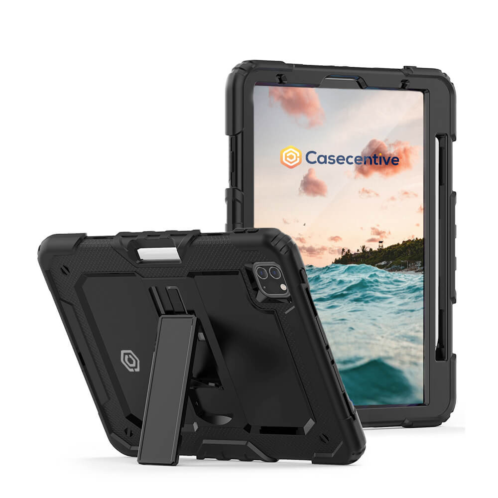 Casecentive Ultimate Hardcase - Coque iPad 2020 / 2022 10.9 - Noire