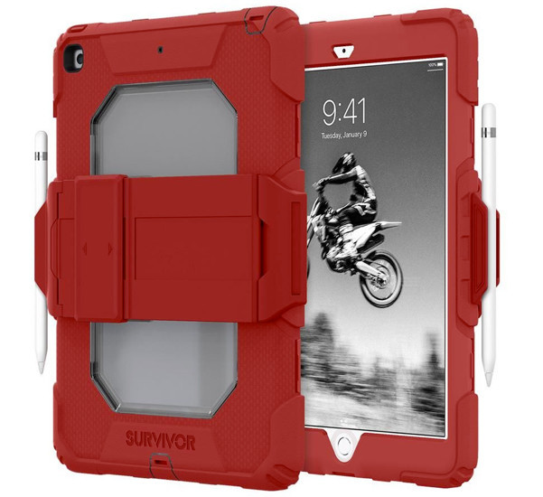 Griffin Survivor All-Terrain Coque iPad 10.2 pouces - Rouge