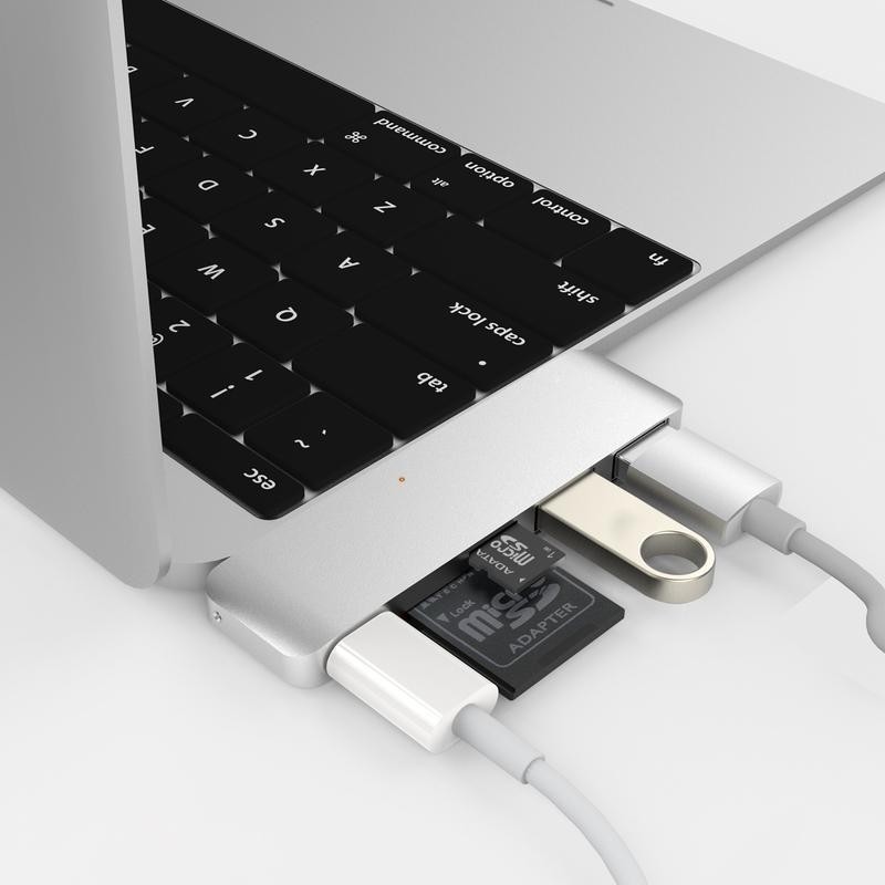 HyperDrive USB-C 5 en 1 USB 3.1 argenté