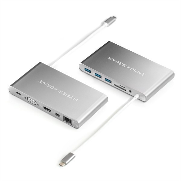 HyperDrive USB-C Ultimate Hub 11-en-1 argent