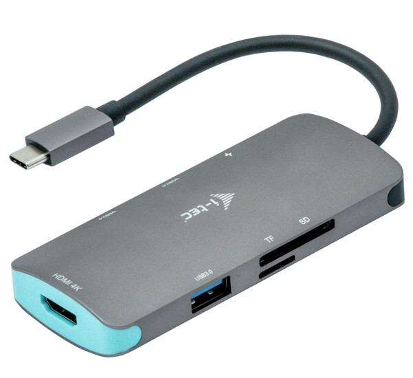 i-Tec - Thunderbolt 3 / USB-C 4K HDMI Nano Hub - Gris