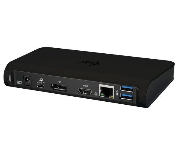 i-Tec - Thunderbolt 3 / USB-C D Station d'accueil + câble USB C / USB C - Noir
