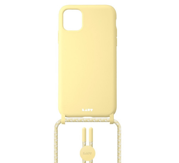 Laut - Pastels Coque avec cordon iPhone 12 / iPhone 12 Pro - jaune
