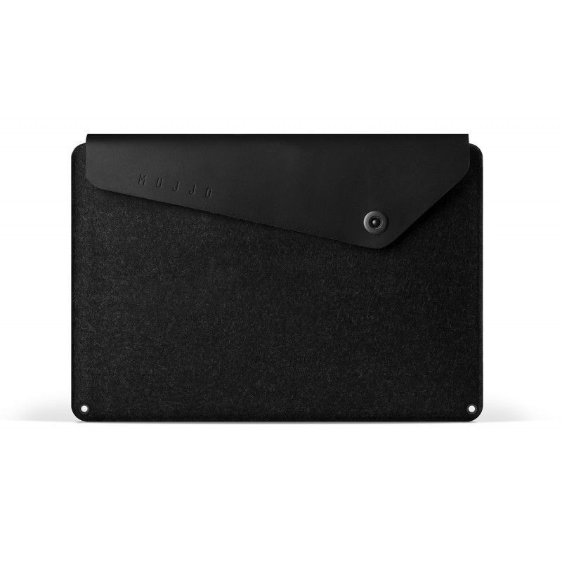 Mujjo Pochette en cuir pour MacBook Pro retina 15'' Noire