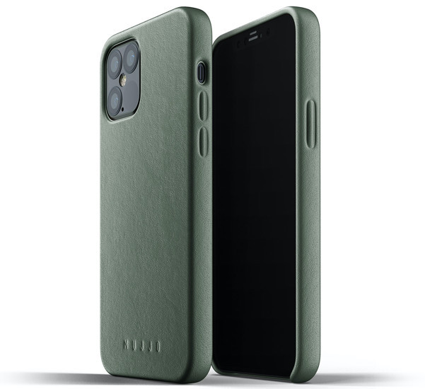 Mujjo - Coque iPhone 12 / iPhone 12 Pro Cuir - Vert