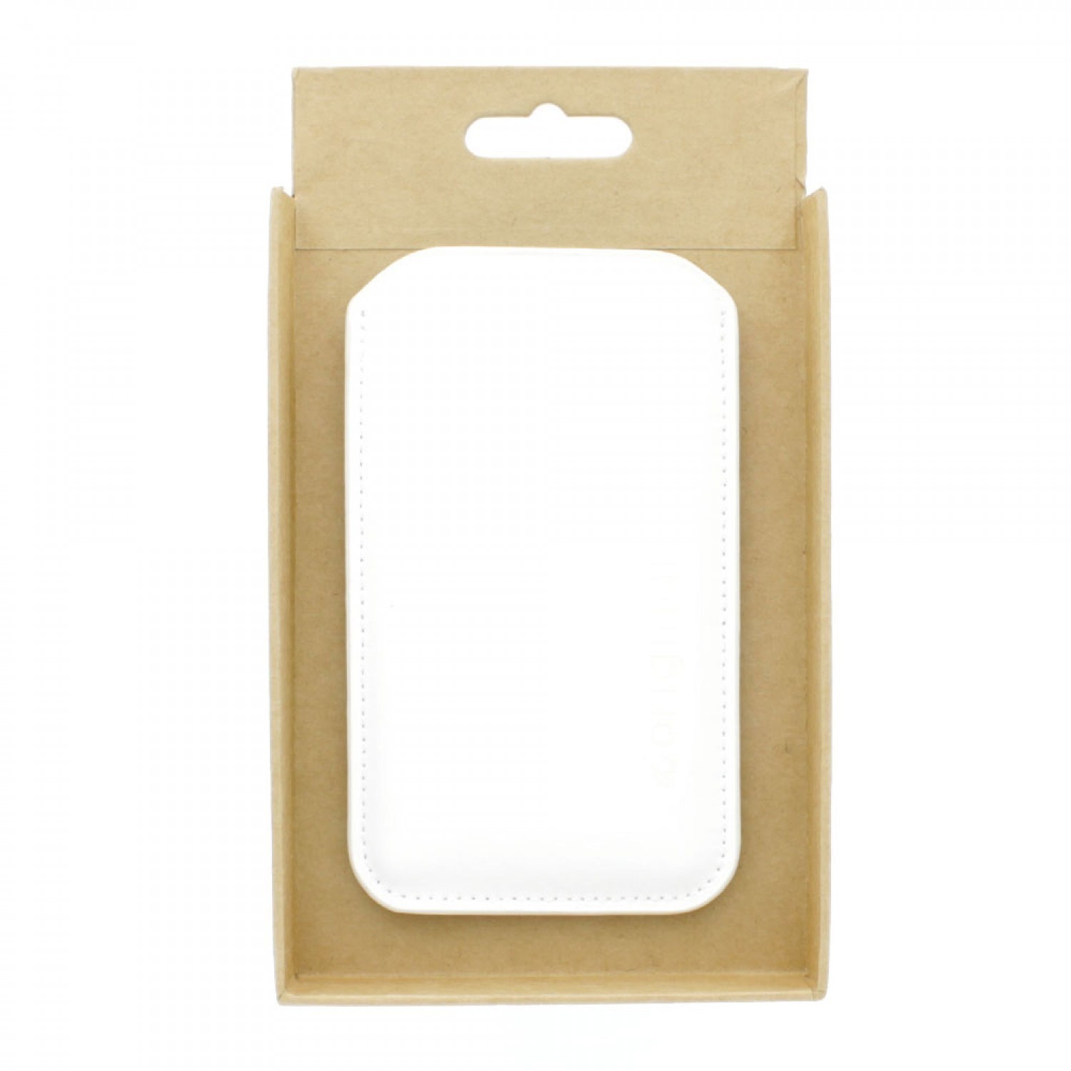 Muijo Etui en cuir blanc - iPhone 5(S) / SE 