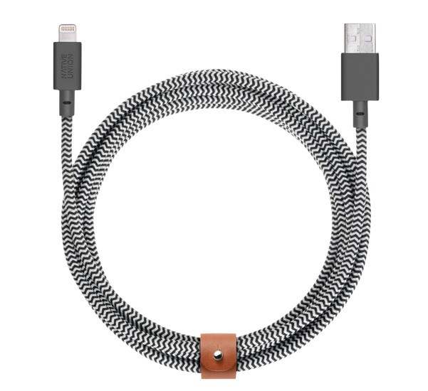 Native Union Kevlar Belt Lightning - Câble de charge 3m - Zébre
