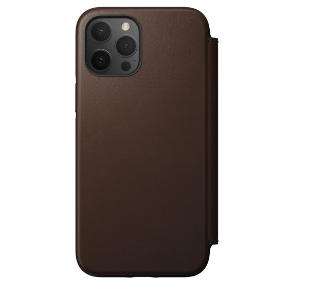Nomad - Rugged Folio - Étui en cuir iPhone 12 Pro Max - Marron