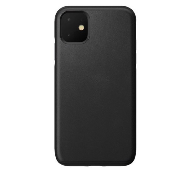 Nomad Rugged Coque iPhone 11 En cuir Noire