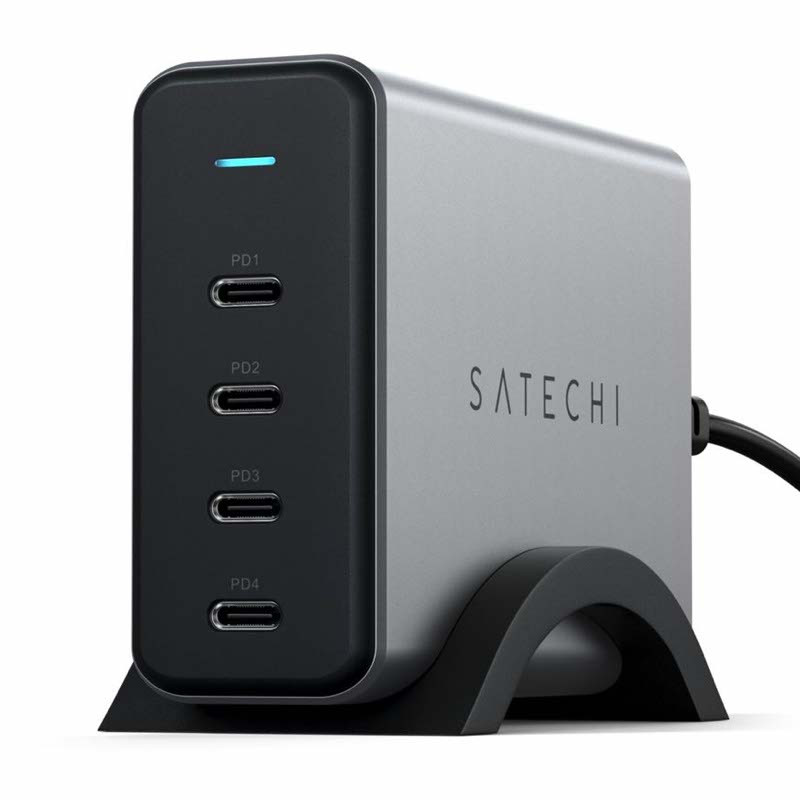 Satechi Chargeur 165W USB-C 4-Port PD GaN - Gris sidéral