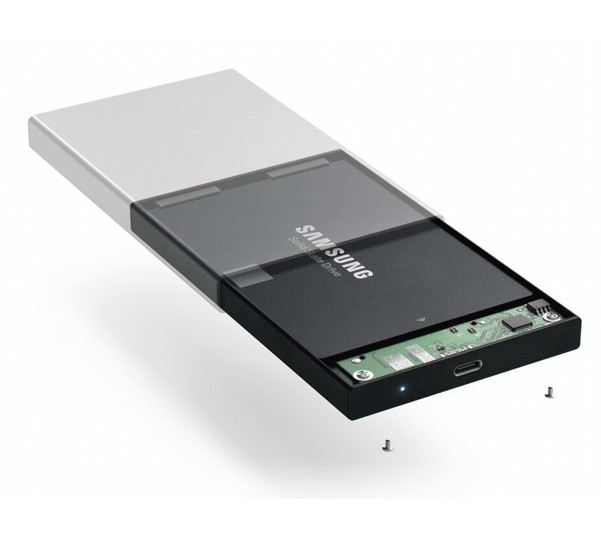 Satechi- Boîtier De Disque Dur De Type C / SSD - En Aluminium - Gris Sidéral