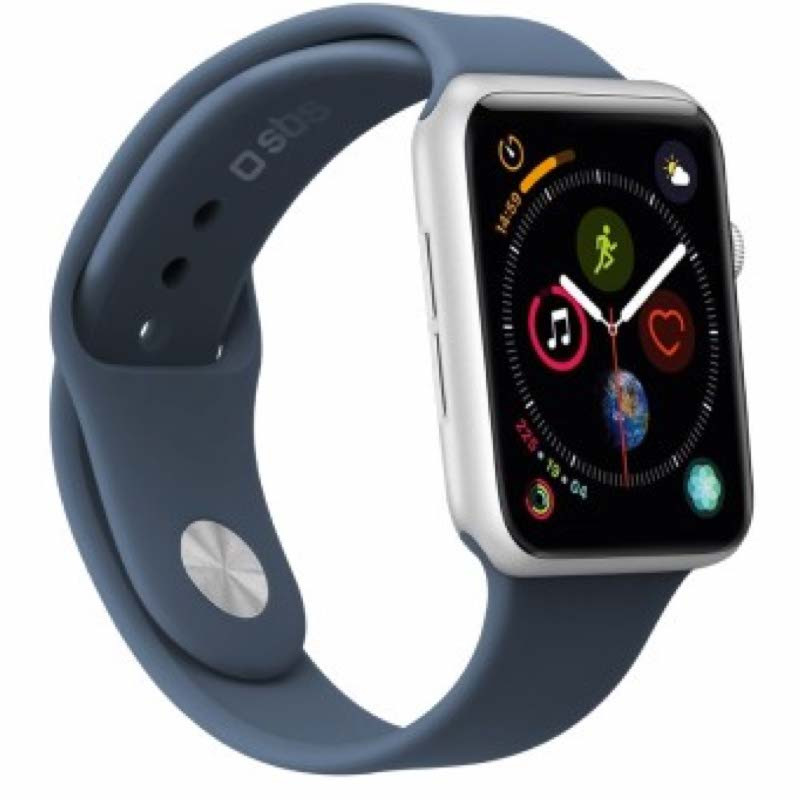 SBS Bracelet en silicone Apple Watch 38 / 40mm - Bleu 