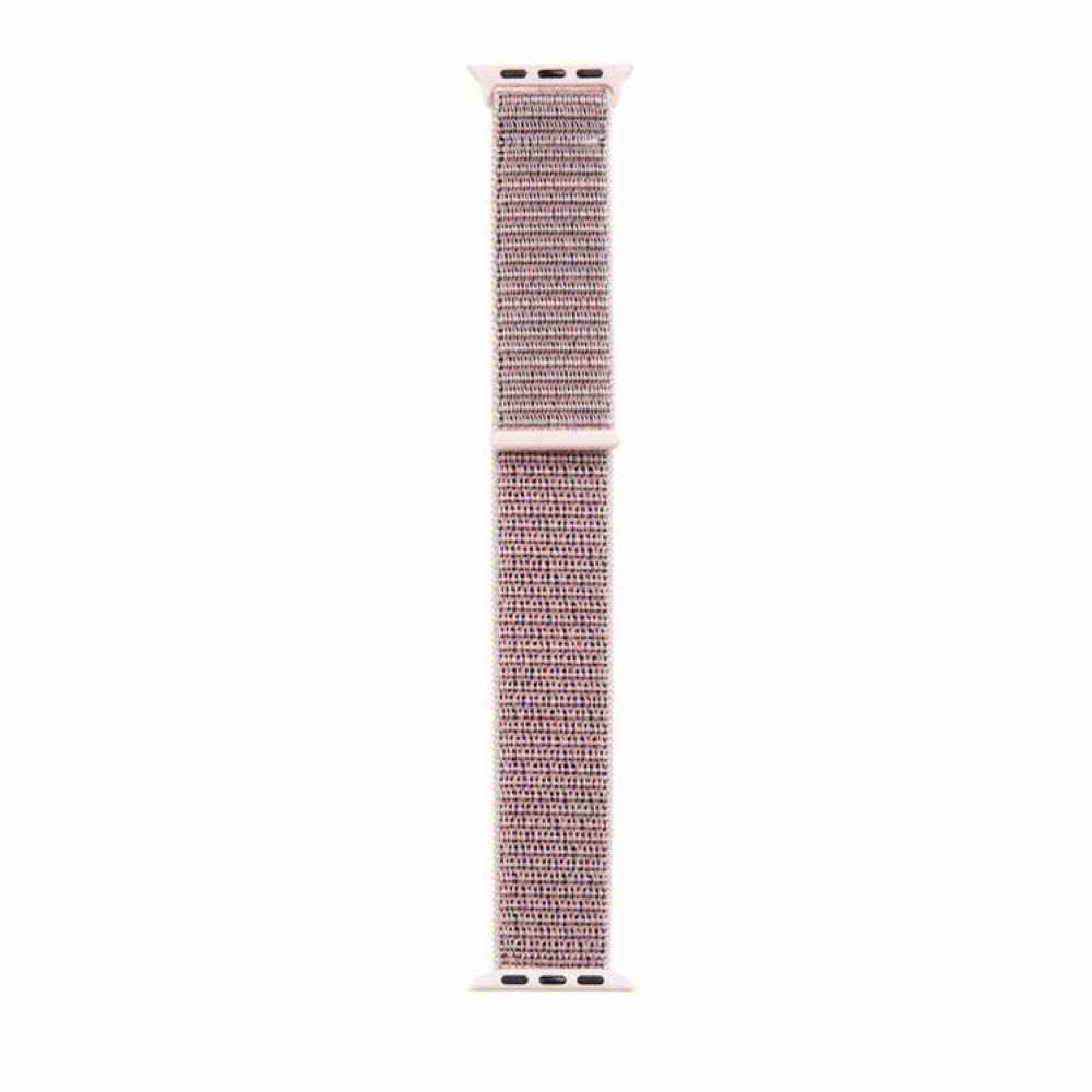 Bracelet Tactile en nylon pour Apple Watch 38 / 40 / 41 mm Rose
