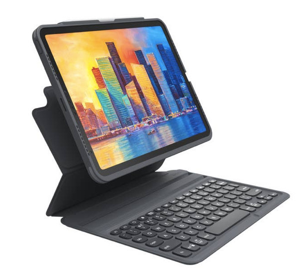 ZAGG Pro Keys Wireless Keyboard Bookcase iPad Air (2020) grey