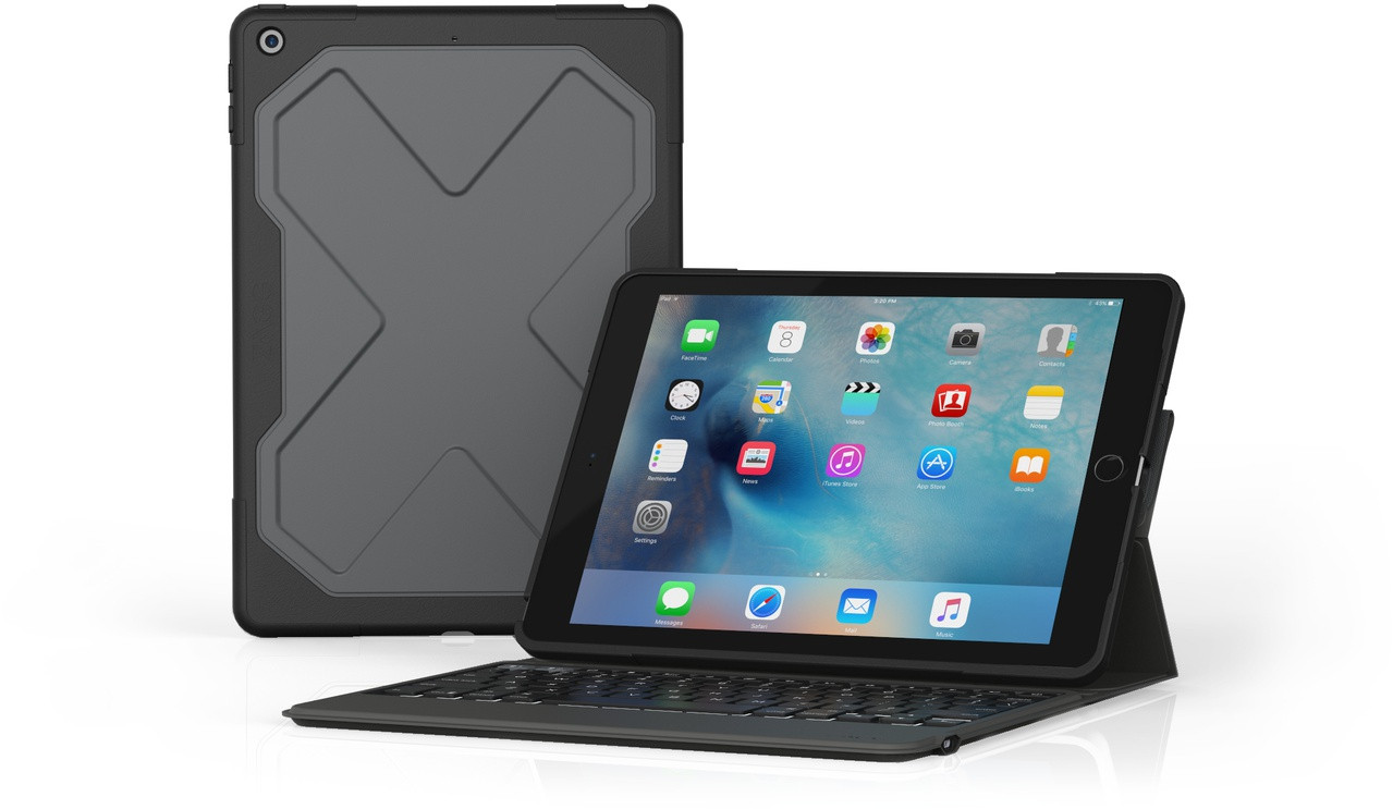 ZAGG Clavier Messenger robuste iPad Pro 10.5 / iPad Air 2019 UK noir