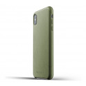 Mujjo Coque de Protection Cuir iPhone XS Max - vert