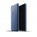 Mujjo - Coque iPhone 11 Pro Max de protection - en cuir - Bleue