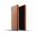 Mujjo - Coque iPhone 11 de protection - en cuir - Marron