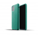Mujjo - Coque iPhone 11 de protection - en cuir - Vert