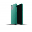 Mujjo - Coque iPhone XI de protection - en cuir - Vert