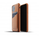 Mujjo - Coque iPhone 11 Pro portefeuille - en cuir - Marron