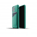 Mujjo - Coque iPhone 11 Pro portefeuille - en cuir - Vert