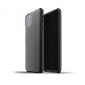 Mujjo - Coque iPhone 11 Pro Max de protection - en cuir - Noire