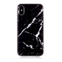 Casecentive - iPhone X / XS - Coque Rigide Ultra Fine - Marbre Noir