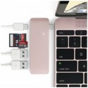 Satechi Hub USB-C vers USB 3.0 / Carte SD / USB-C - Rose