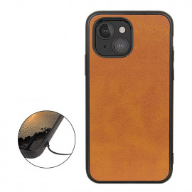 Casecentive Shockproof - Coque en cuir Antichocs iPhone 13 Mini - Marron