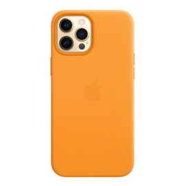 Apple Coque en cuir MagSafe pour iPhone 12 Pro Max - California Poppy
