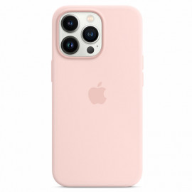 Apple Coque en silicone avec MagSafe iPhone 13 Pro Max - Rose craie